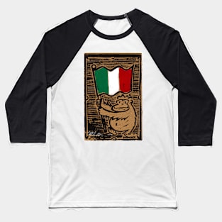 Italian Flag Ape Baseball T-Shirt